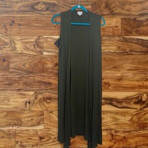 LuLaRoe Olive Green Ribbed Top